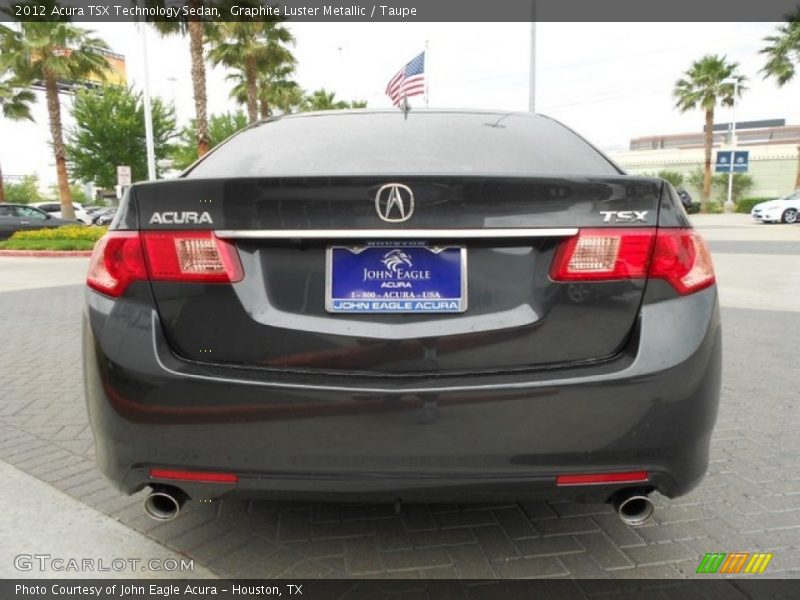 Graphite Luster Metallic / Taupe 2012 Acura TSX Technology Sedan