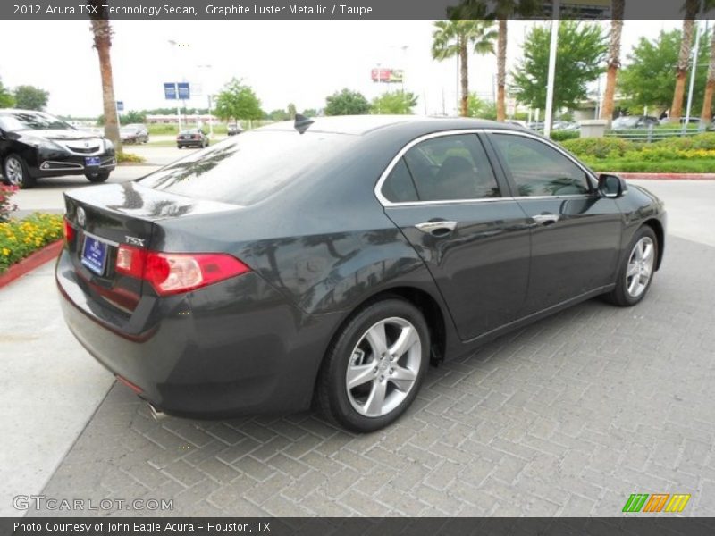 Graphite Luster Metallic / Taupe 2012 Acura TSX Technology Sedan
