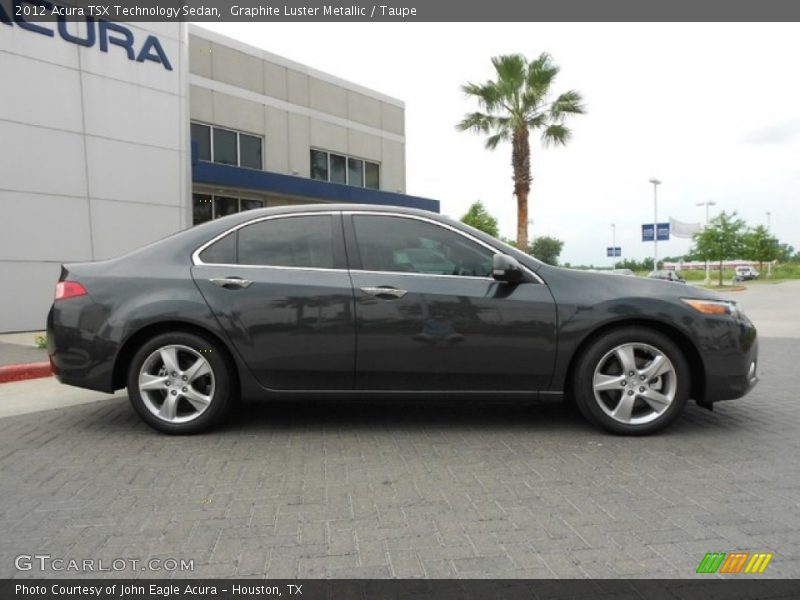 Graphite Luster Metallic / Taupe 2012 Acura TSX Technology Sedan