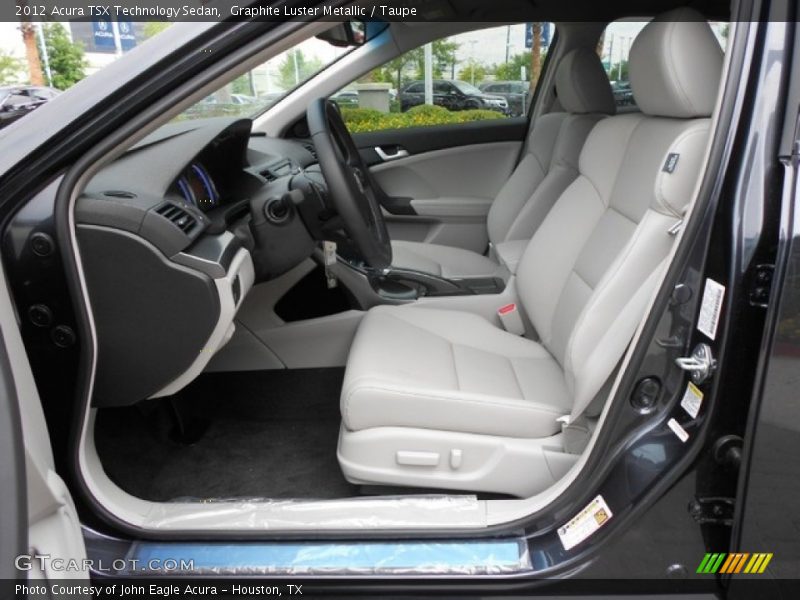 Graphite Luster Metallic / Taupe 2012 Acura TSX Technology Sedan