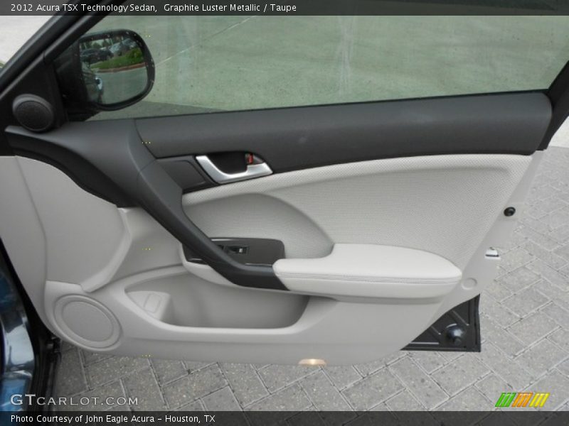 Graphite Luster Metallic / Taupe 2012 Acura TSX Technology Sedan