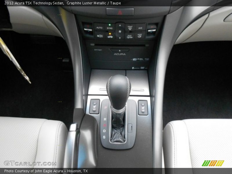 Graphite Luster Metallic / Taupe 2012 Acura TSX Technology Sedan