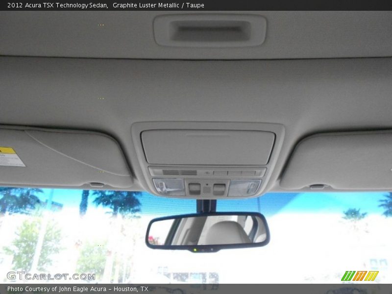 Graphite Luster Metallic / Taupe 2012 Acura TSX Technology Sedan