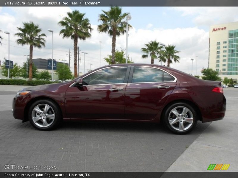 Basque Red Pearl / Parchment 2012 Acura TSX Sedan