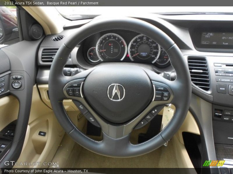 Basque Red Pearl / Parchment 2012 Acura TSX Sedan