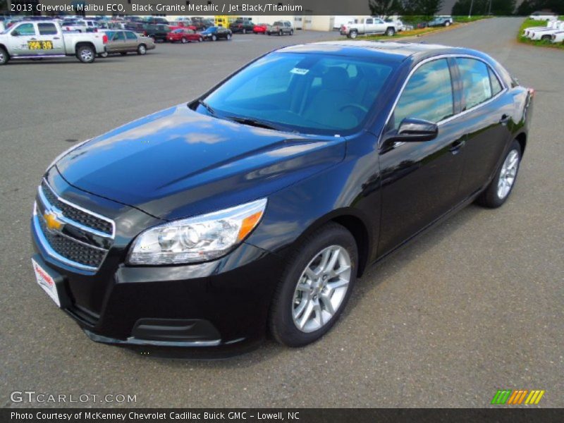 Black Granite Metallic / Jet Black/Titanium 2013 Chevrolet Malibu ECO