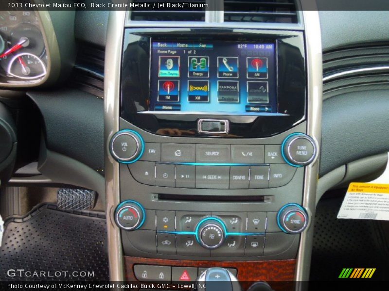 Black Granite Metallic / Jet Black/Titanium 2013 Chevrolet Malibu ECO