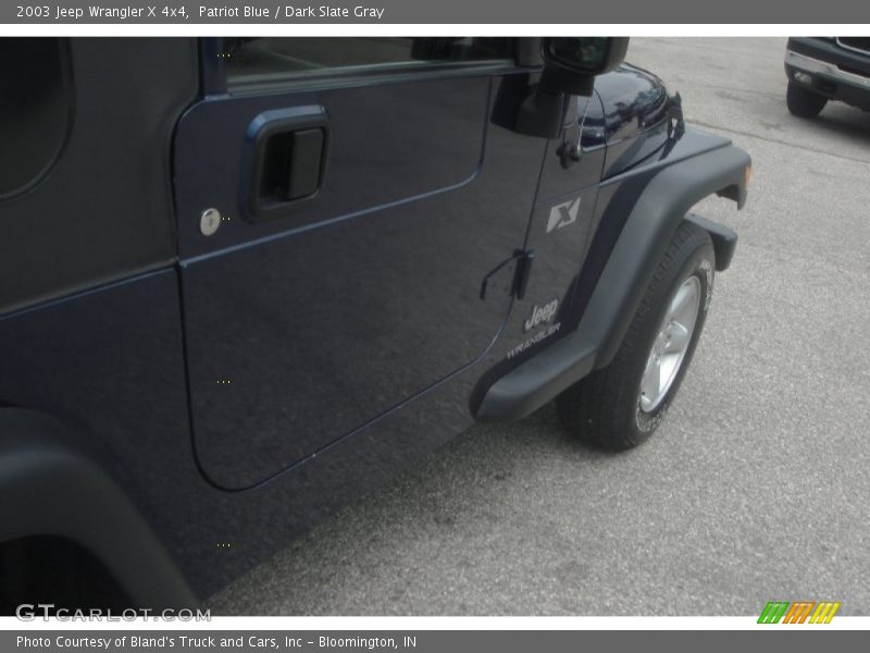 Patriot Blue / Dark Slate Gray 2003 Jeep Wrangler X 4x4