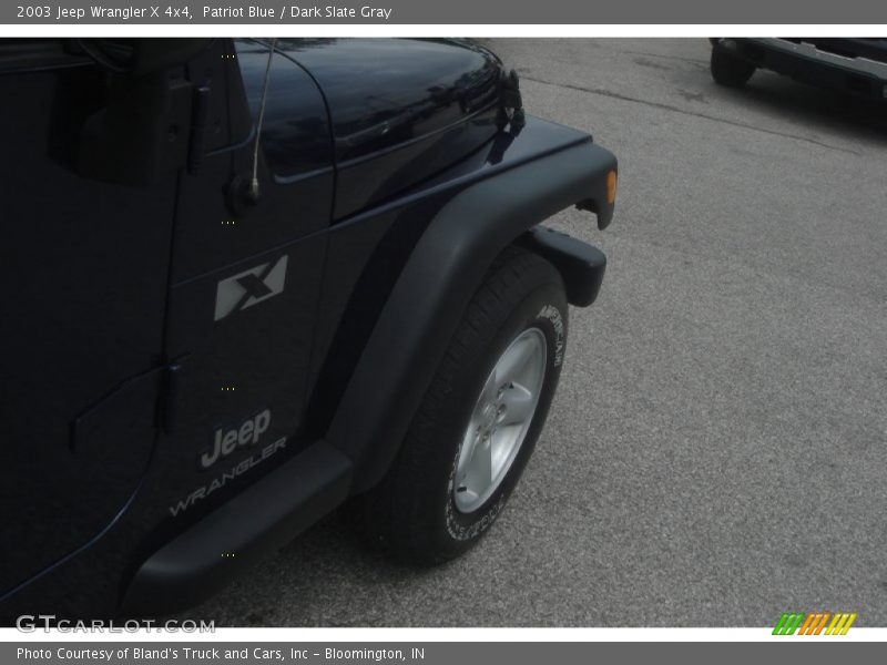 Patriot Blue / Dark Slate Gray 2003 Jeep Wrangler X 4x4