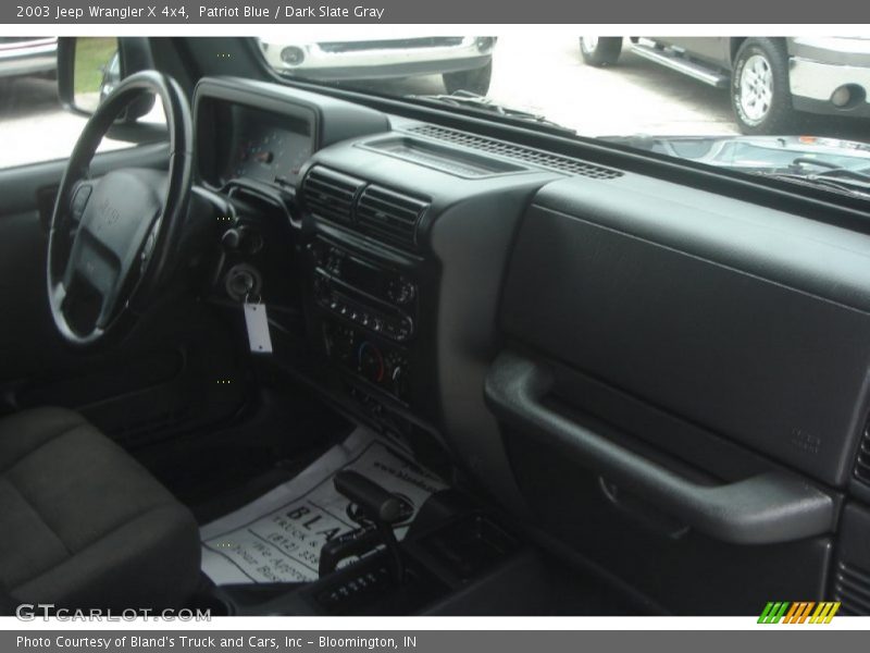 Patriot Blue / Dark Slate Gray 2003 Jeep Wrangler X 4x4