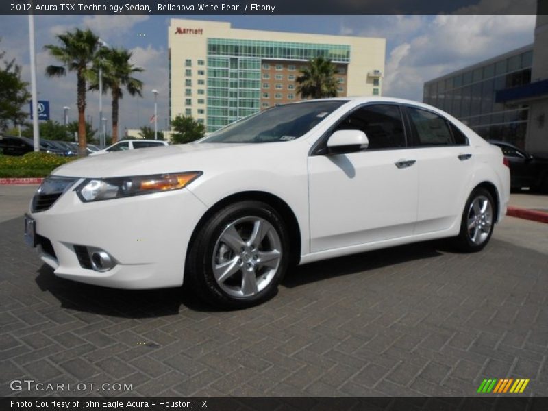 Bellanova White Pearl / Ebony 2012 Acura TSX Technology Sedan
