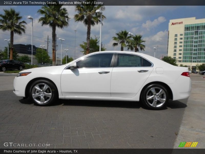 Bellanova White Pearl / Ebony 2012 Acura TSX Technology Sedan