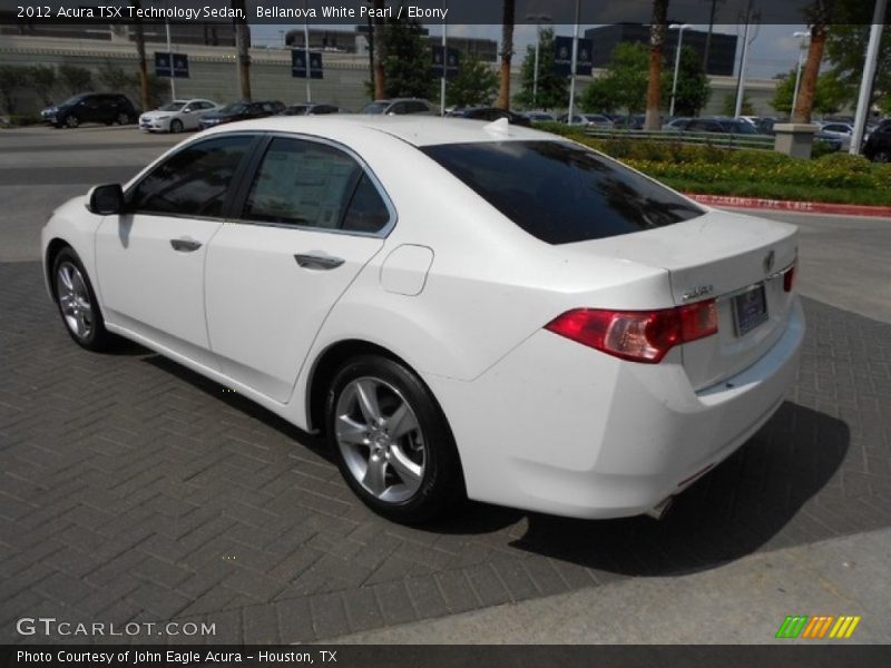 Bellanova White Pearl / Ebony 2012 Acura TSX Technology Sedan