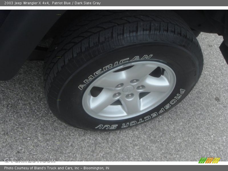 Patriot Blue / Dark Slate Gray 2003 Jeep Wrangler X 4x4