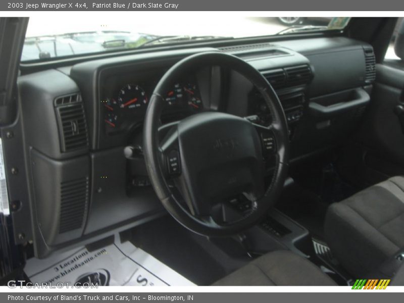 Patriot Blue / Dark Slate Gray 2003 Jeep Wrangler X 4x4