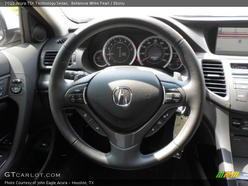 Bellanova White Pearl / Ebony 2012 Acura TSX Technology Sedan