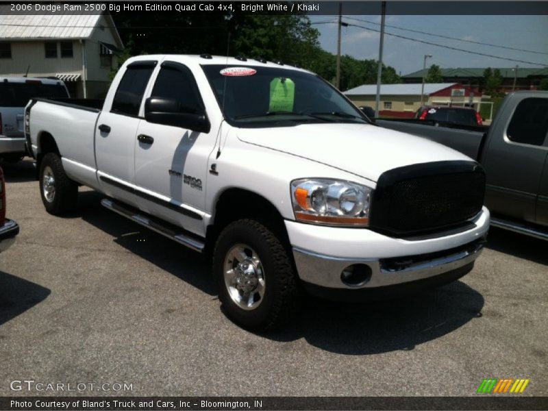 Bright White / Khaki 2006 Dodge Ram 2500 Big Horn Edition Quad Cab 4x4