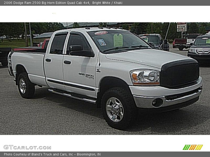 Bright White / Khaki 2006 Dodge Ram 2500 Big Horn Edition Quad Cab 4x4