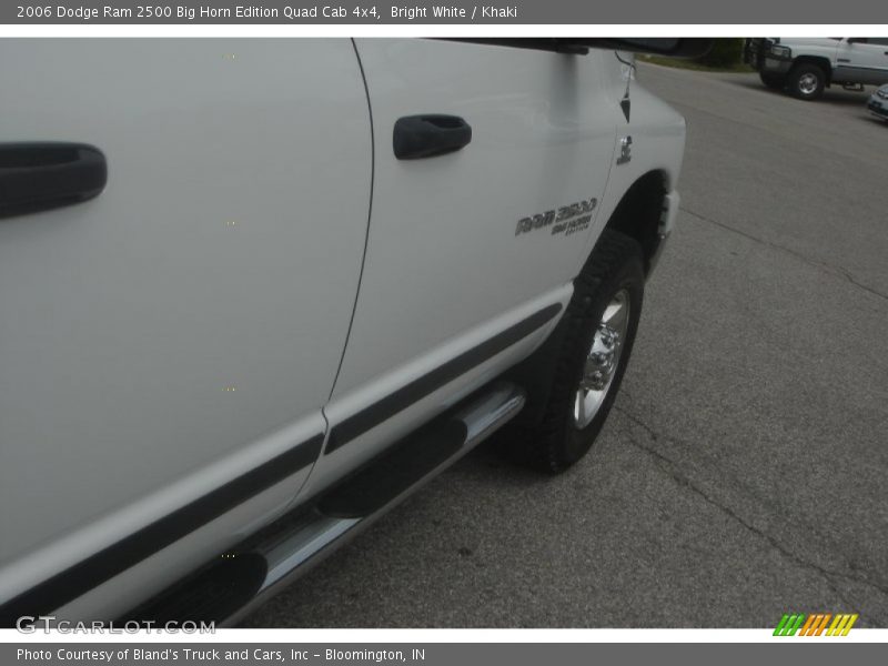 Bright White / Khaki 2006 Dodge Ram 2500 Big Horn Edition Quad Cab 4x4