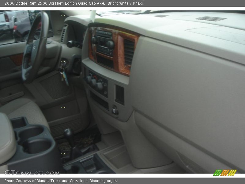 Bright White / Khaki 2006 Dodge Ram 2500 Big Horn Edition Quad Cab 4x4