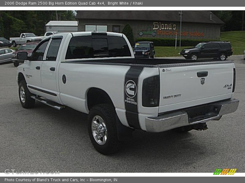 Bright White / Khaki 2006 Dodge Ram 2500 Big Horn Edition Quad Cab 4x4