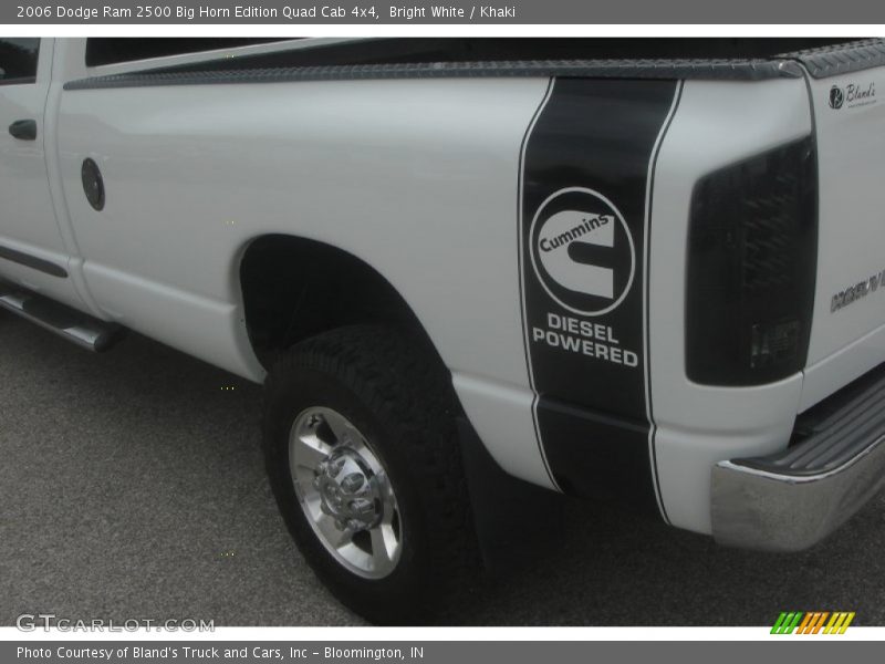 Bright White / Khaki 2006 Dodge Ram 2500 Big Horn Edition Quad Cab 4x4