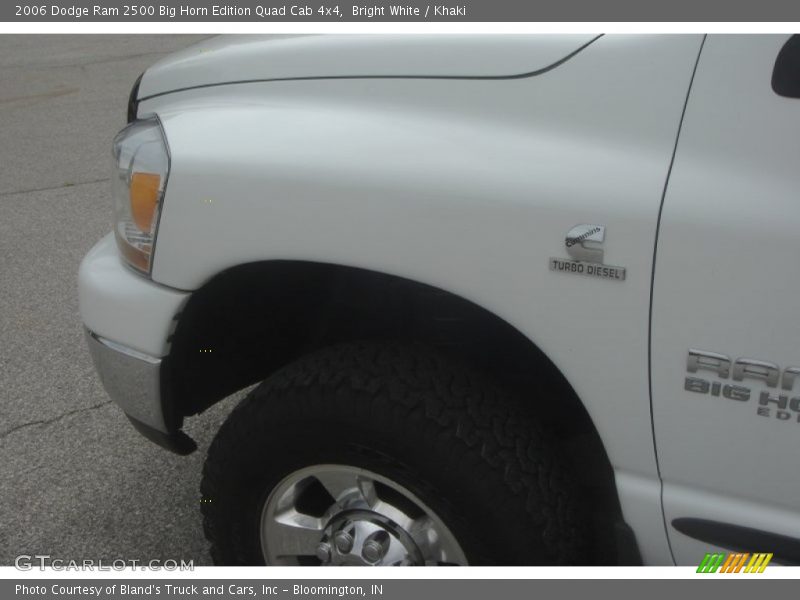 Bright White / Khaki 2006 Dodge Ram 2500 Big Horn Edition Quad Cab 4x4