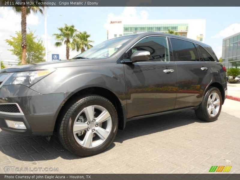 Grigio Metallic / Ebony 2011 Acura MDX Technology