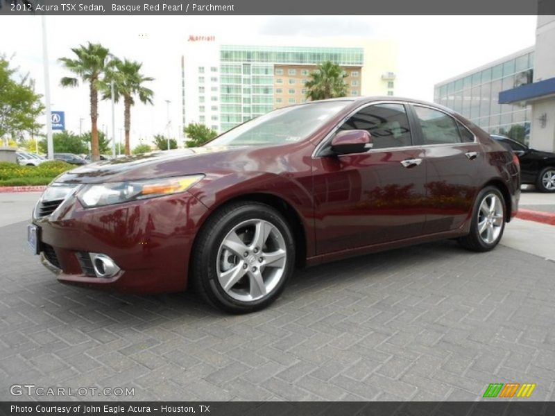 Basque Red Pearl / Parchment 2012 Acura TSX Sedan