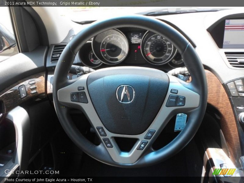 Grigio Metallic / Ebony 2011 Acura MDX Technology
