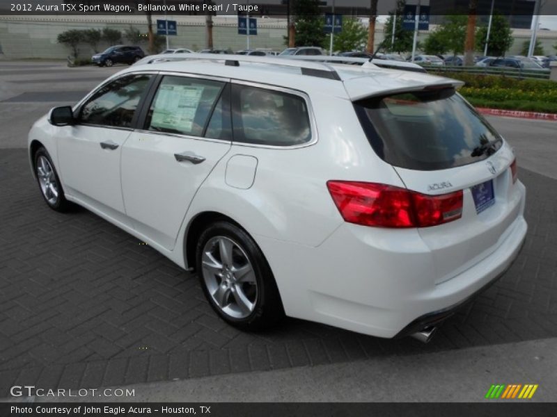 Bellanova White Pearl / Taupe 2012 Acura TSX Sport Wagon