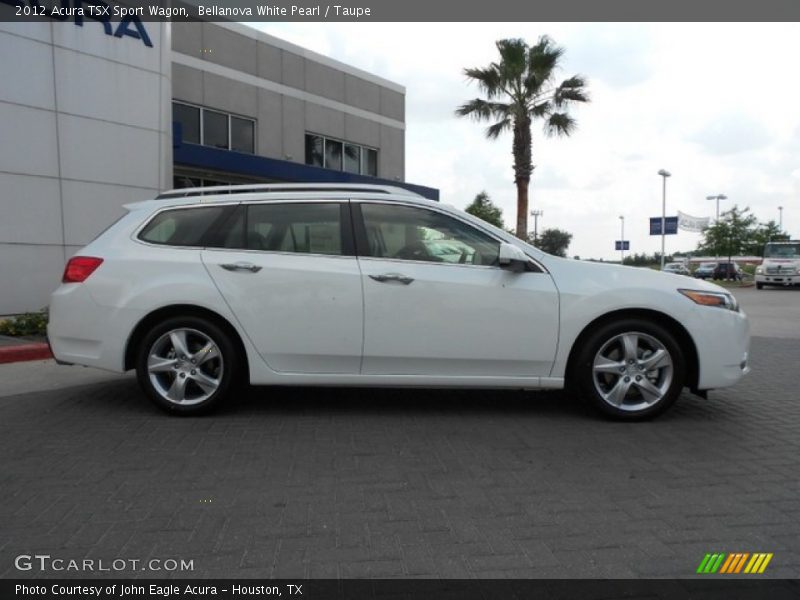 Bellanova White Pearl / Taupe 2012 Acura TSX Sport Wagon
