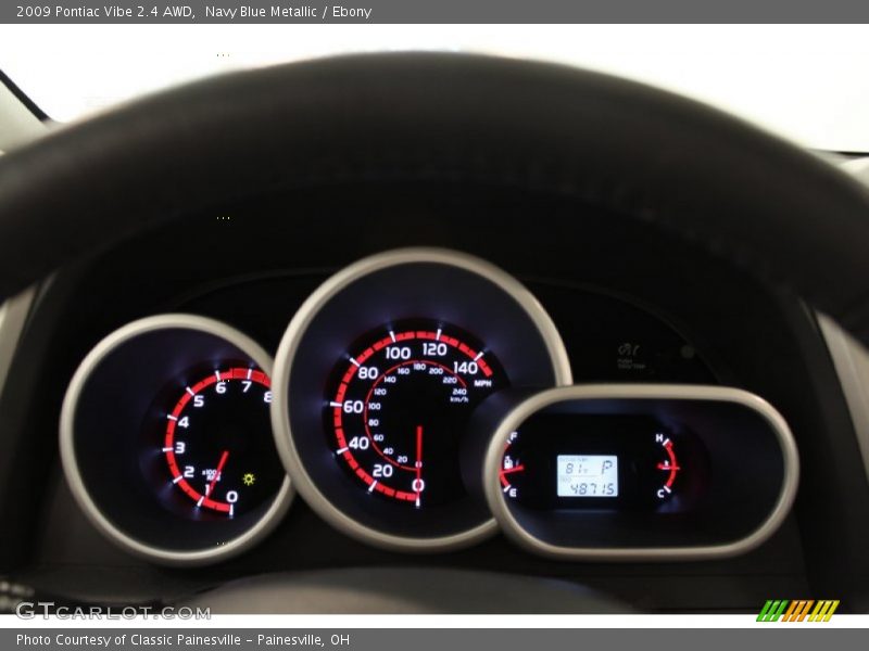 Navy Blue Metallic / Ebony 2009 Pontiac Vibe 2.4 AWD