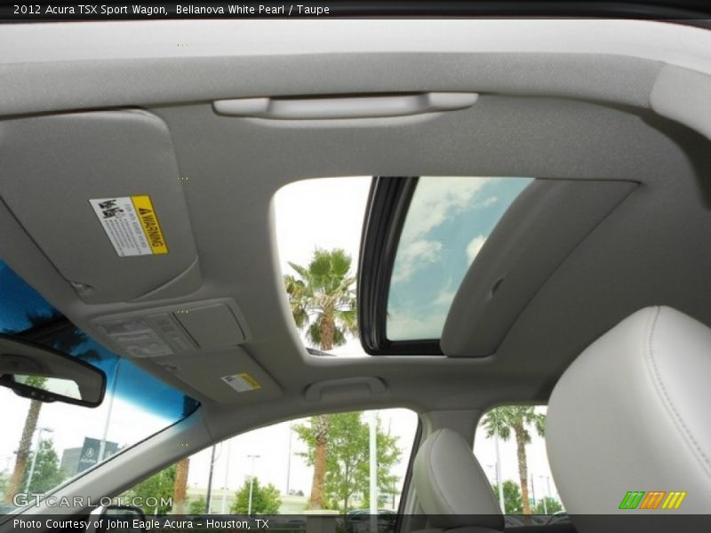 Sunroof of 2012 TSX Sport Wagon