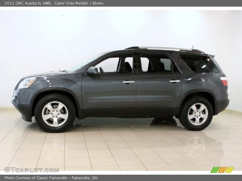 Cyber Gray Metallic / Ebony 2011 GMC Acadia SL AWD