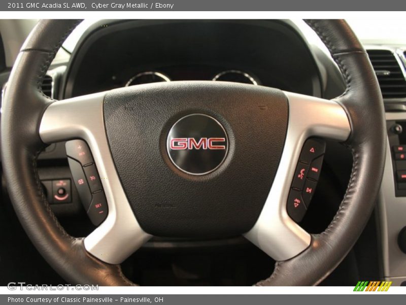 Cyber Gray Metallic / Ebony 2011 GMC Acadia SL AWD