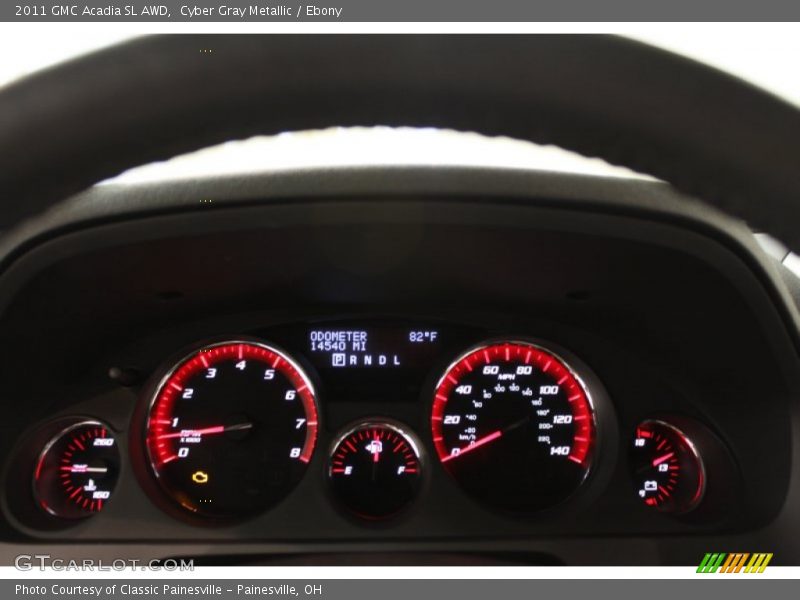 Cyber Gray Metallic / Ebony 2011 GMC Acadia SL AWD