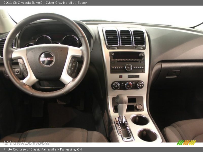 Cyber Gray Metallic / Ebony 2011 GMC Acadia SL AWD