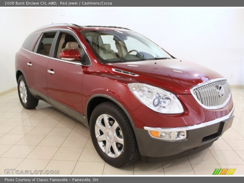 Red Jewel / Cashmere/Cocoa 2008 Buick Enclave CXL AWD