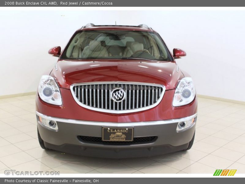 Red Jewel / Cashmere/Cocoa 2008 Buick Enclave CXL AWD