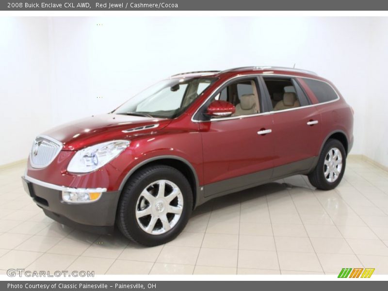 Red Jewel / Cashmere/Cocoa 2008 Buick Enclave CXL AWD
