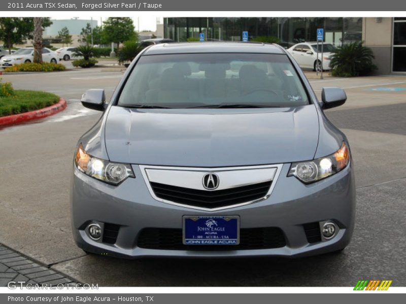 Forged Silver Pearl / Taupe 2011 Acura TSX Sedan