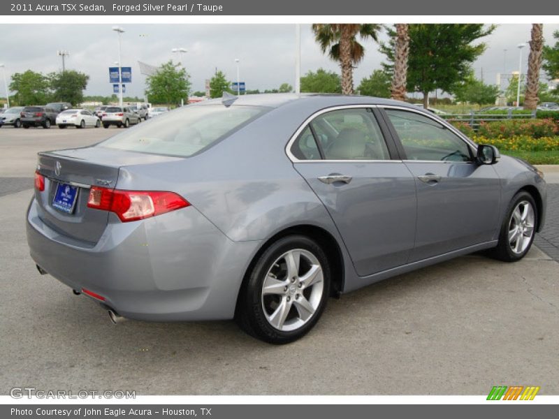 Forged Silver Pearl / Taupe 2011 Acura TSX Sedan