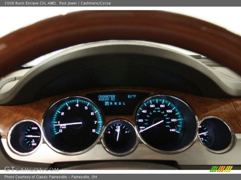 Red Jewel / Cashmere/Cocoa 2008 Buick Enclave CXL AWD