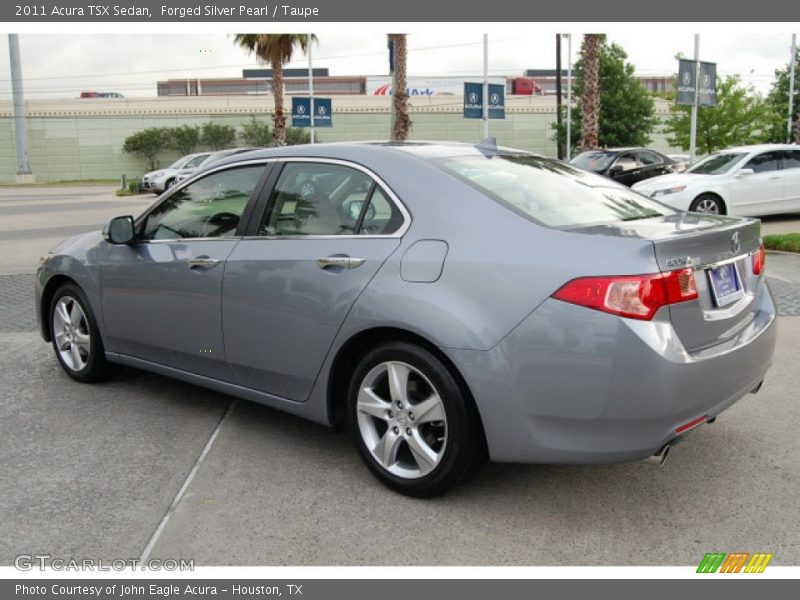 Forged Silver Pearl / Taupe 2011 Acura TSX Sedan