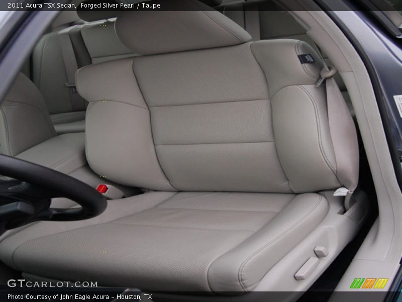 Forged Silver Pearl / Taupe 2011 Acura TSX Sedan