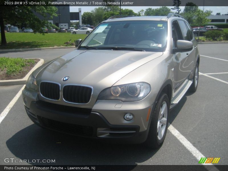 Platinum Bronze Metallic / Tobacco Nevada Leather 2009 BMW X5 xDrive30i
