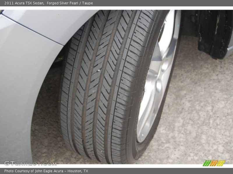 Forged Silver Pearl / Taupe 2011 Acura TSX Sedan