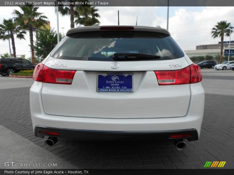 Bellanova White Pearl / Taupe 2012 Acura TSX Sport Wagon