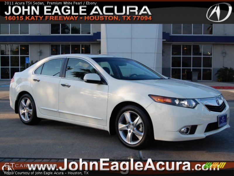 Premium White Pearl / Ebony 2011 Acura TSX Sedan